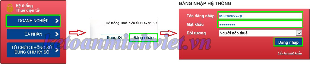 Đề nghị Người nộp thuế đăng nhập lại theo đường dẫn: thuedientu.gdt.gov.vn.