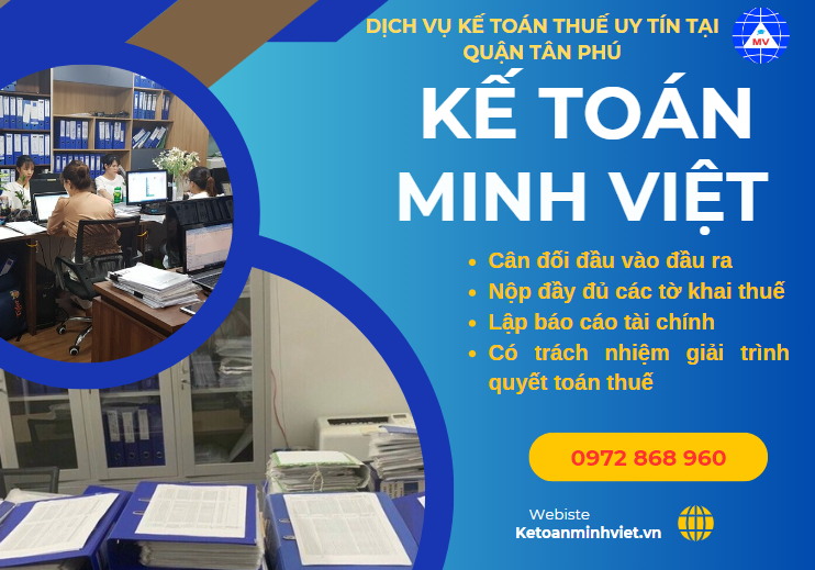 Công ty dịch vụ kế toán thuế tại quận Tân Phú